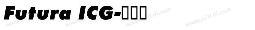 Futura ICG字体转换